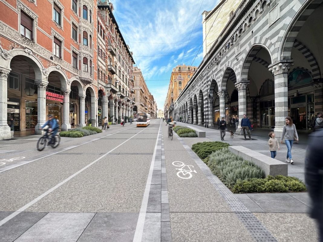 Genova, torna il progetto (e le polemiche) per la rambla in XX settembre via xx settembre rambla