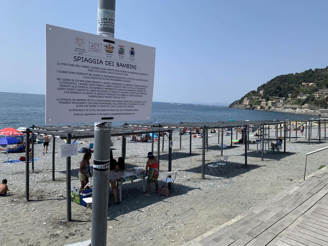 spiaggia dei bambini voltri