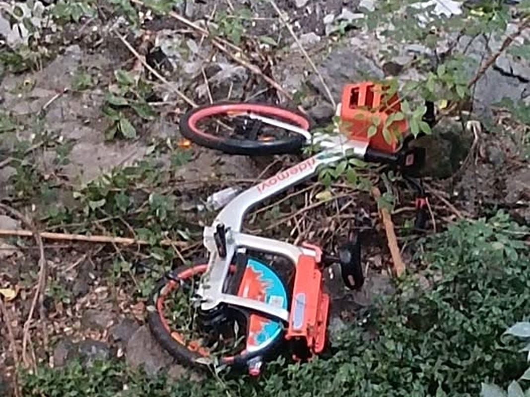 Genova, ancora biciclette del bike-sharing gettate nei torrenti bicicletta rio cantarena sestri