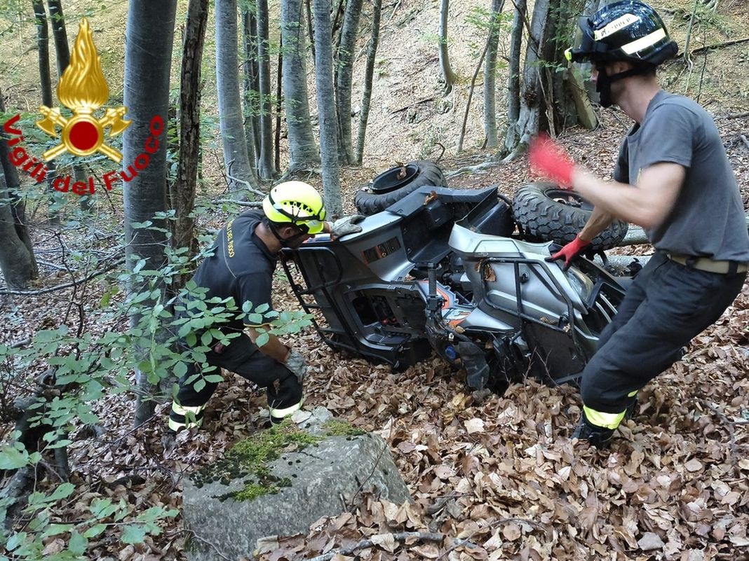 Ancora un incidente con il quad nell’Imperiese, ferito soccorso in elicottero incidente quad rezzo